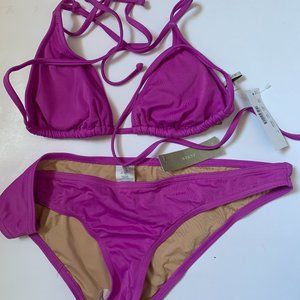 J Crew bikini, purple size Large